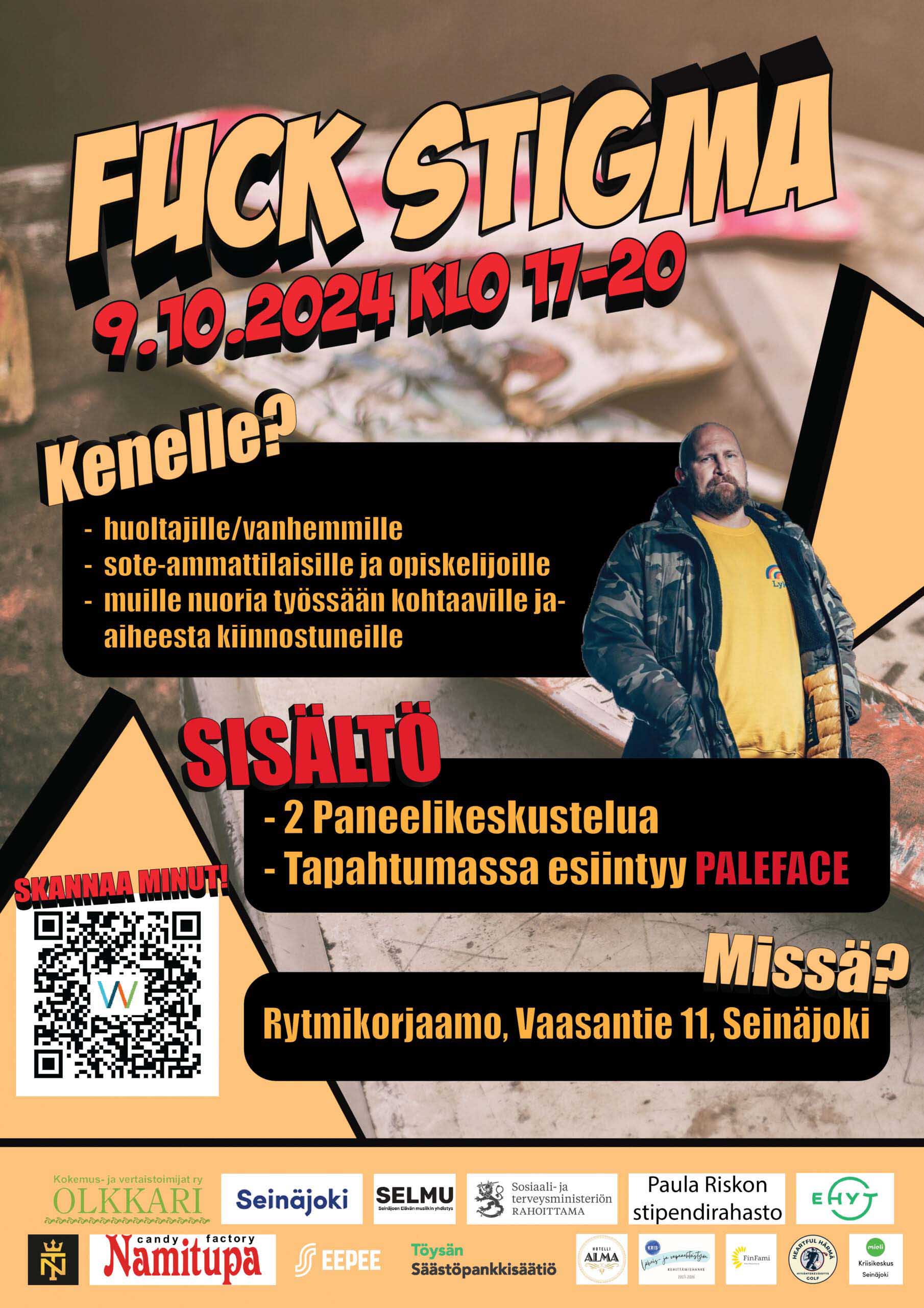 FUCK STIGMA- tapahtuma Etelä-Pohjanmaan suurin nuorten hyvinvointia käsittelevä tapahtuma