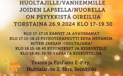 Tietoisku: Miten jaksan vanhempana?